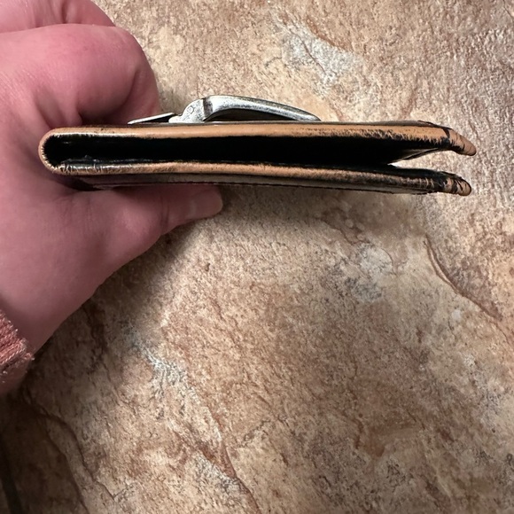 SOLD-Fossil Brand Money Clip Wallet for Belt Men’s One Size Brown Leather Silver - Picture 6 of 6